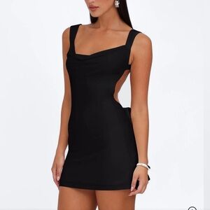 BLACK TIE TIGER MIST MINI DRESS